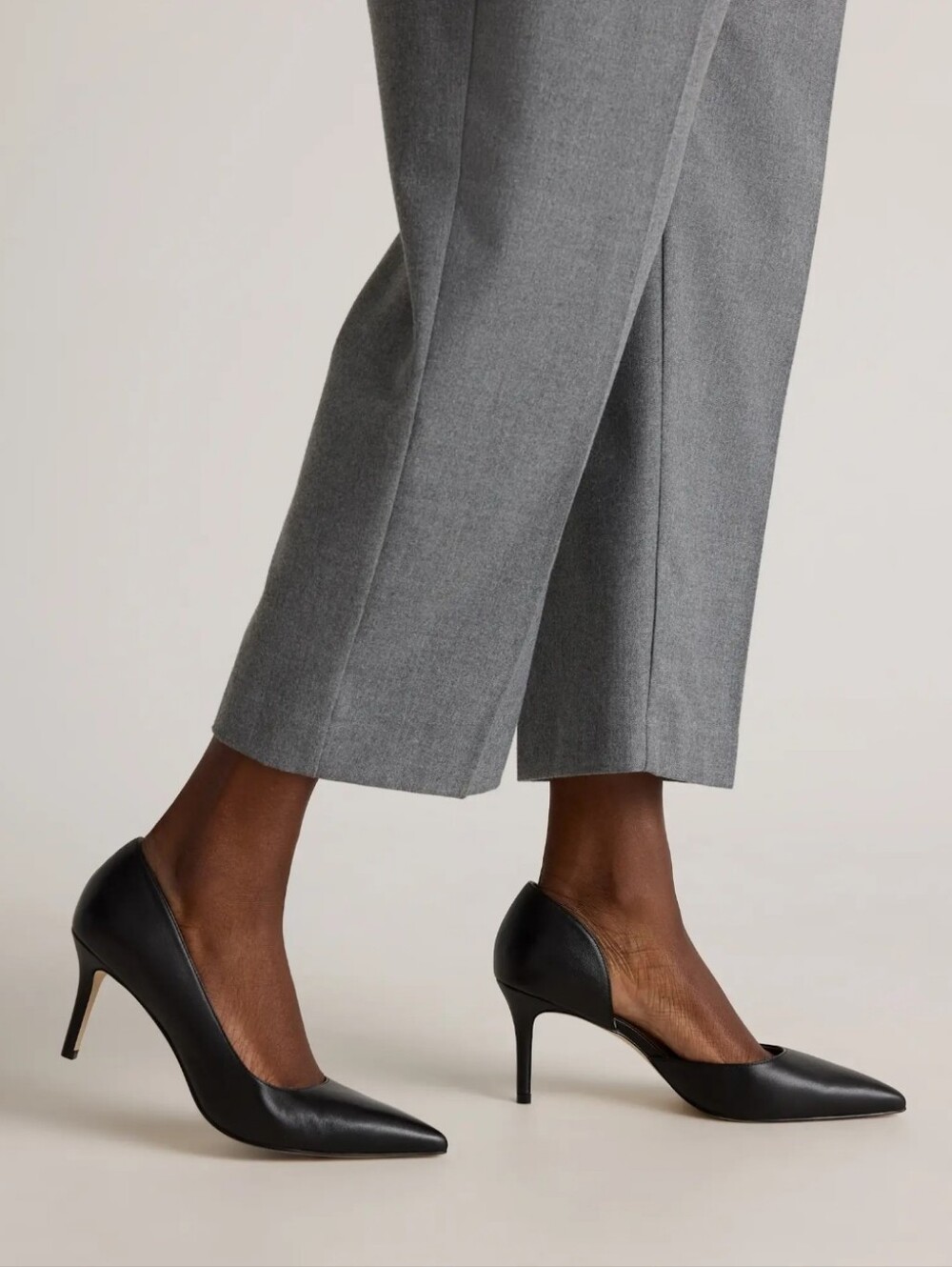 Quince Italian Leather 75mm d'Orsay Pump